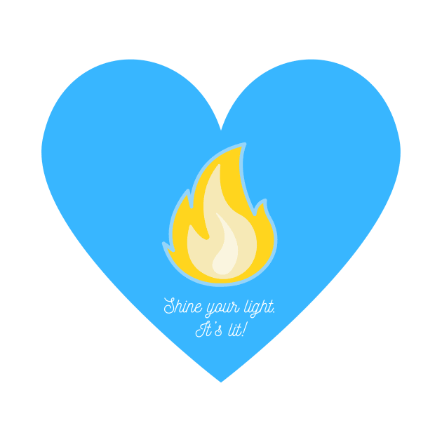 Fire Heart - Blue and Yellow by Stitch's Puppy Games