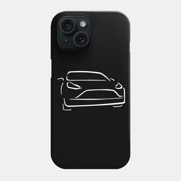 Electric Car Abstract Drawing Phone Case by Shannon Marie