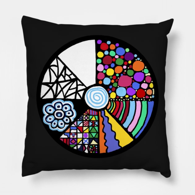 Syymbols Circle Pillow by Syymbols