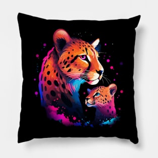 Cheetah Mothers Day Pillow