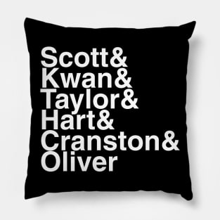 Power Rangers Helvetica List Pillow