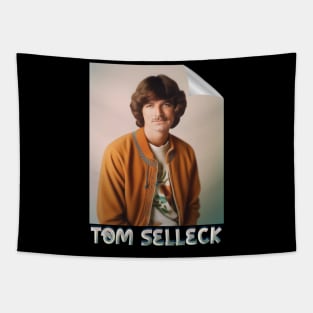 vintage colorfull tom selleck poster 2 Tapestry