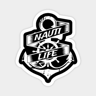 Nauti Life, maritime, nautical, Sailor, Anchor Magnet