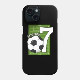 Kids Goaaal! 7th Birthday 7 Year Old Phone Case