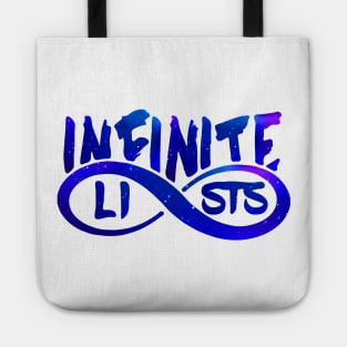 infinite lists Merch Tote