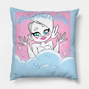 Wash your hands! Pillow