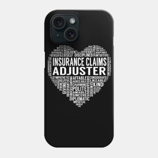 Insurance Claims Adjuster Heart Phone Case