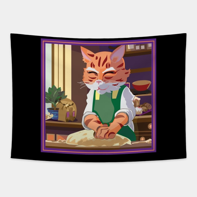 Kitten Biscuits Tapestry by Memory Valley Studios