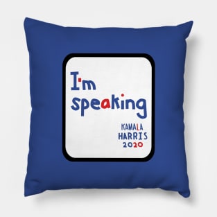 Framed Im Speaking says Kamala Harris Memes Pillow