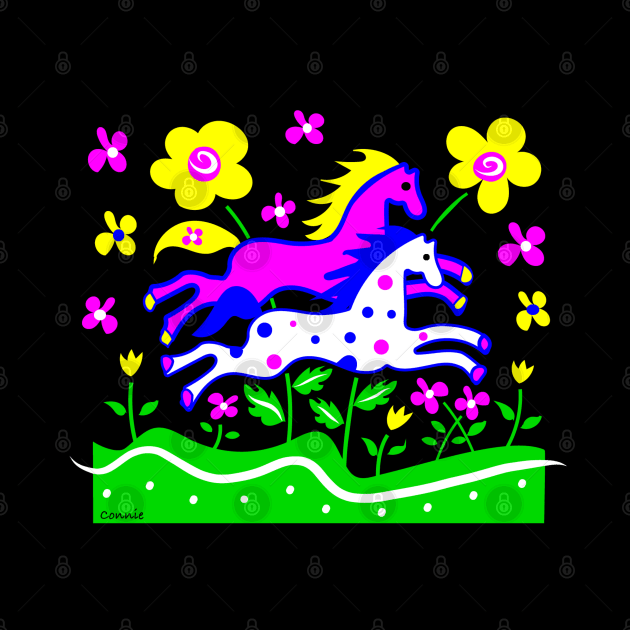 Galloping Horses by Designs by Connie