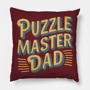 Puzzle Master Dad | Father's Day  | Dad Lover gifts Pillow
