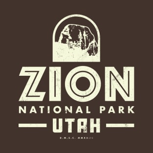 Zion National Park - Great White Throne (Tan) T-Shirt