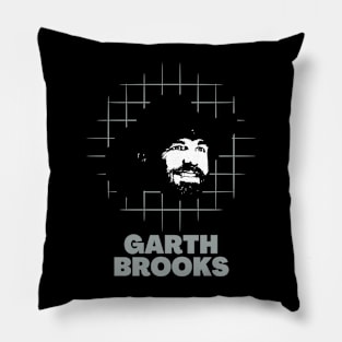 Garth brooks -> 90s retro style Pillow