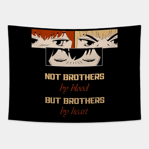 Best Friends Outfit Best Friend Bros Comic Anime Manga Tapestry by The Number One