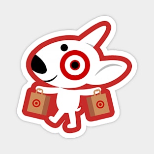 Shopping Bullseye Dog Team Member Magnet