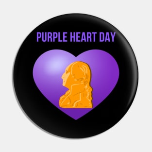 Purple Heart Day Pin