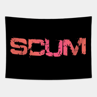 SCUM Funny Cool Text Word IV Tapestry