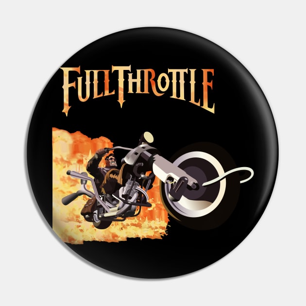 Full Throttle Pin by Retro8Bit Fashion Store