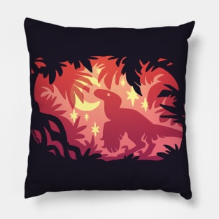 Stargazing Dino (Red Variant) Pillow