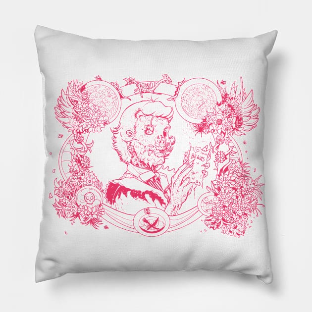 Zombie Girl Pillow by Greeenhickup