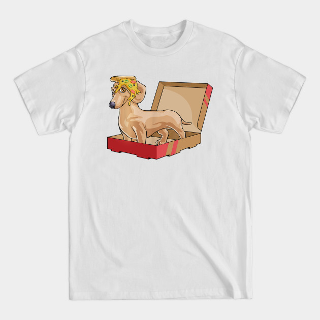 Disover Dachshund With Pizza Slice - Dachshund - T-Shirt