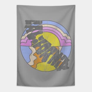 Retro California Sunset Tapestry