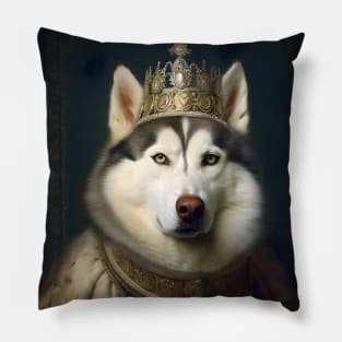 Siberian Husky The King Pillow