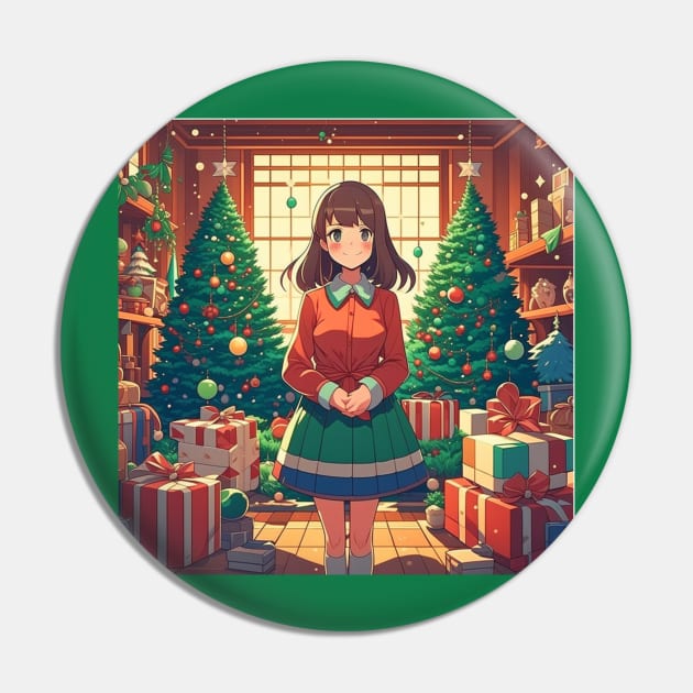 Christmas Anime Pin by Oldetimemercan