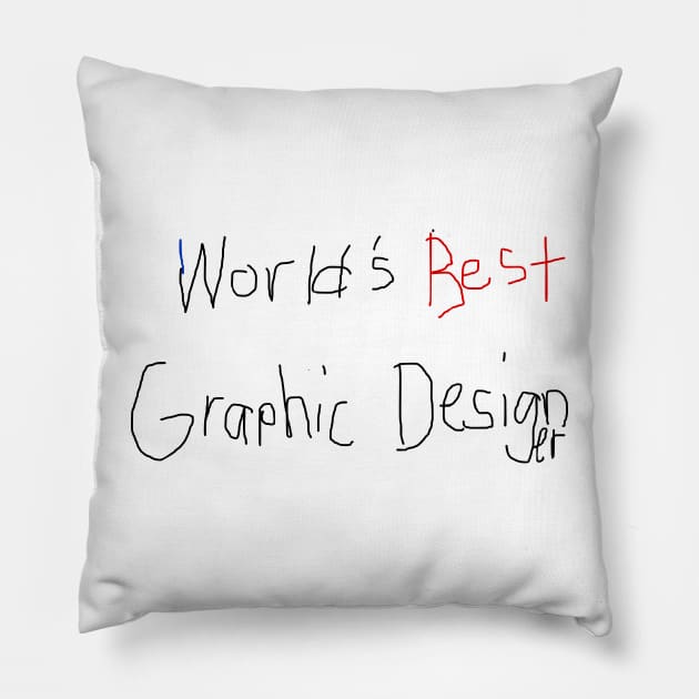 Best Graphic Designer humor Pillow by saiinosaurus