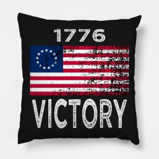 Proud USA Betsy Ross Flag Victory 1776 Pillow