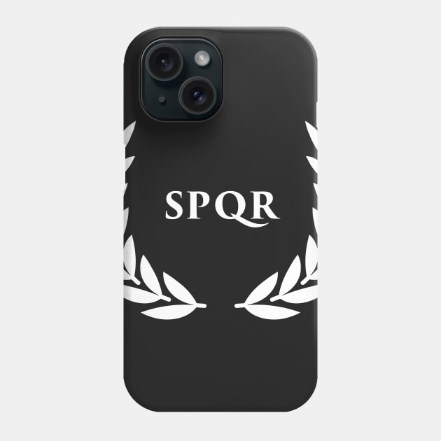 SPQR And Wreath Phone Case by MeatMan