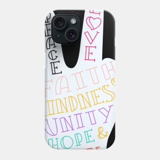 peace and love Phone Case