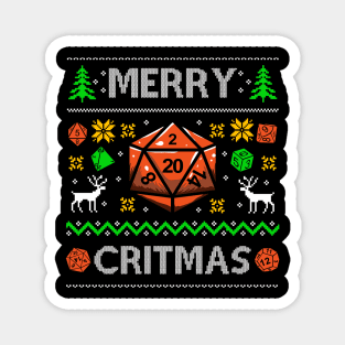 DND Player Ugly Christmas Sweater Magnet