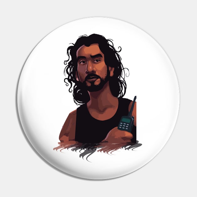 LOST Sayid portrait Pin by thedoomseed