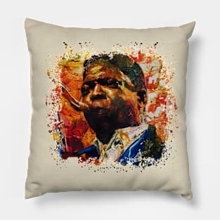 John Saxophone Painting Pillow