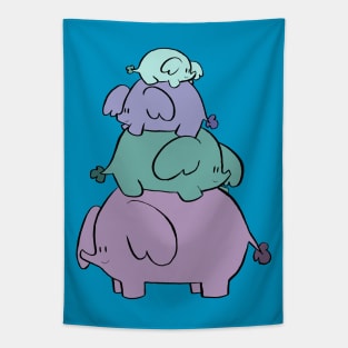 Cute Elephant Stack Tapestry