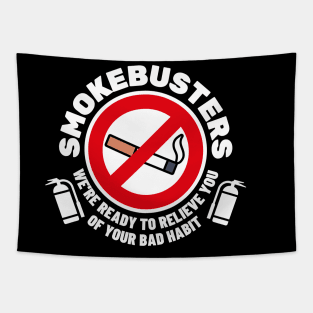 Smokebusters No Smoking Sign Logo Tapestry