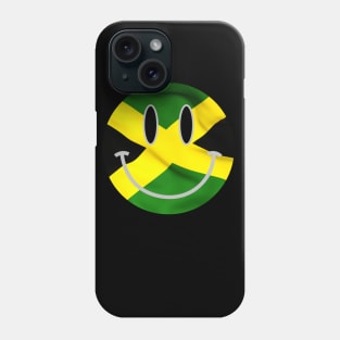 Jamaican Flag Smiley Face Phone Case