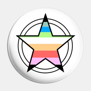 Queer Pride Pentacle Pin