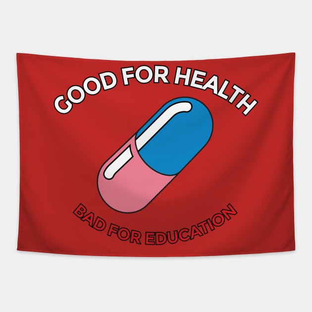 Akira Kaneda Pill Jacket Good for Health Bad for Education Tapestry by Natural 20 Shirts