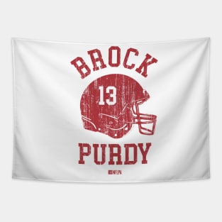 Brock Purdy San Francisco Helmet Font Tapestry