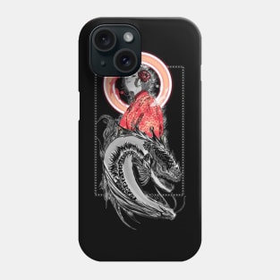 Hallowen Illustration of the goddess of the sea who is angry due to waste pollution in the ocean Phone Case