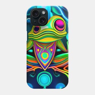 Froggy Animal Spirit (14) - Trippy Psychedelic Frog Phone Case