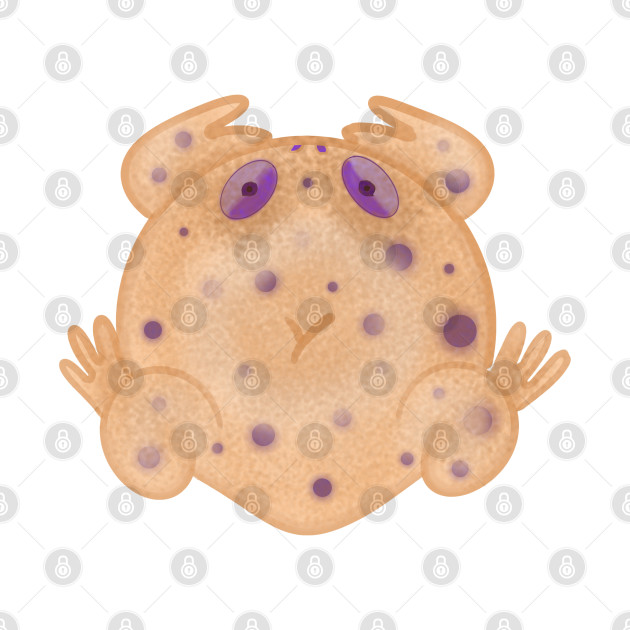 Frosted Blueberry Bagel Toad by lil cryptids