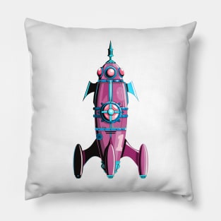 Steampunk Rocket Pillow