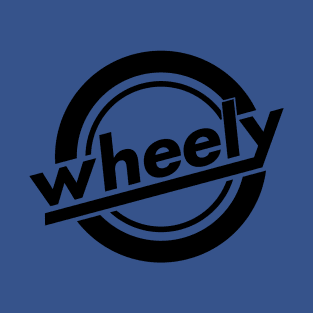 Wheely Logo Black, Back T-Shirt