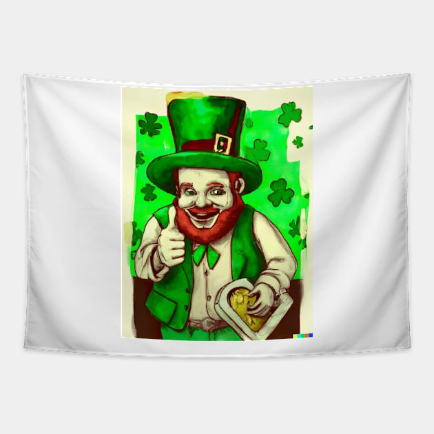 St Patrick Painting Tapestry by Eternal Experience