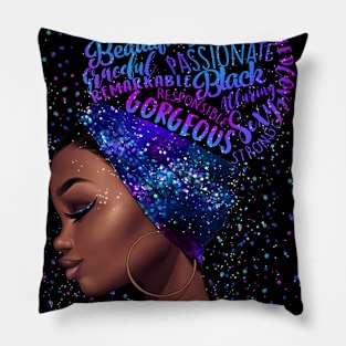 Capricorn Girl Shirt Black Queen Was Born in Capricorn Birthday Gifts Pillow