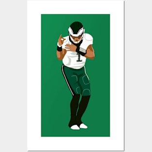 Jalen Hurts Away Jersey Poster for Sale by designsheaven