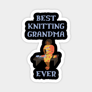 Best Knitting Grandma Ever Magnet